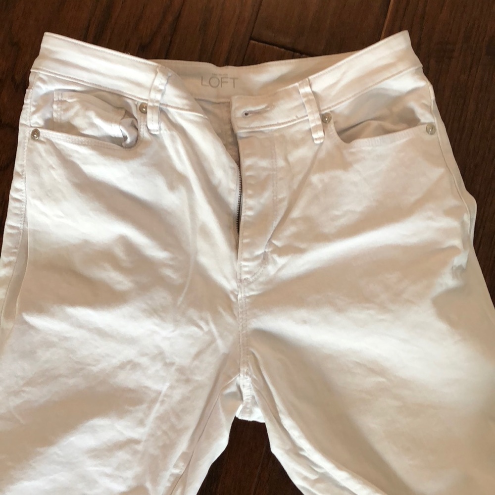 Loft white jeans